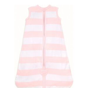 Burt’s Bees Beekeeper Wearable Blanket Pink & White M 6-12 Months 16-24 Lbs NWT